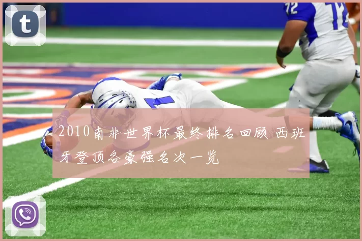 2010南非世界杯最终排名回顾 西班牙登顶各豪强名次一览