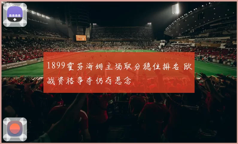 1899霍芬海姆主场取分稳住排名 欧战资格争夺仍存悬念